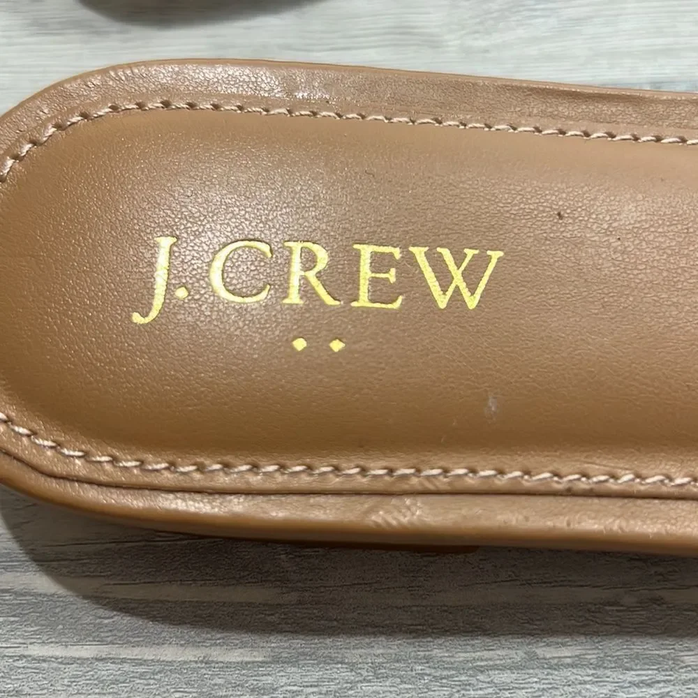 J. Crew Factory pearl slides size 10 NWT but flawed